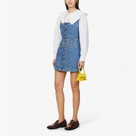 REFORMATION Dionne Stretch-Denim Mini Dress - Picture 2 of 8